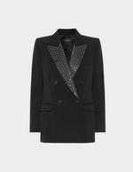 Load image into Gallery viewer, OVERSIZED DOUBLE-BREASTED EMBELLISHED BLAZER
